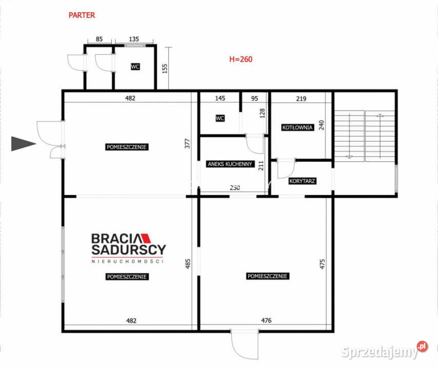 Dom wolnostojący do sprzedania Mników 300m2 300m2