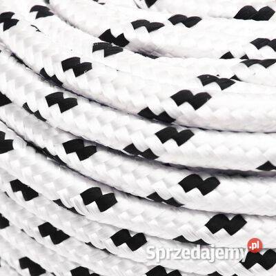 vidaXL Pleciona linka żeglarska biała 8 mm x 25 Warszawa