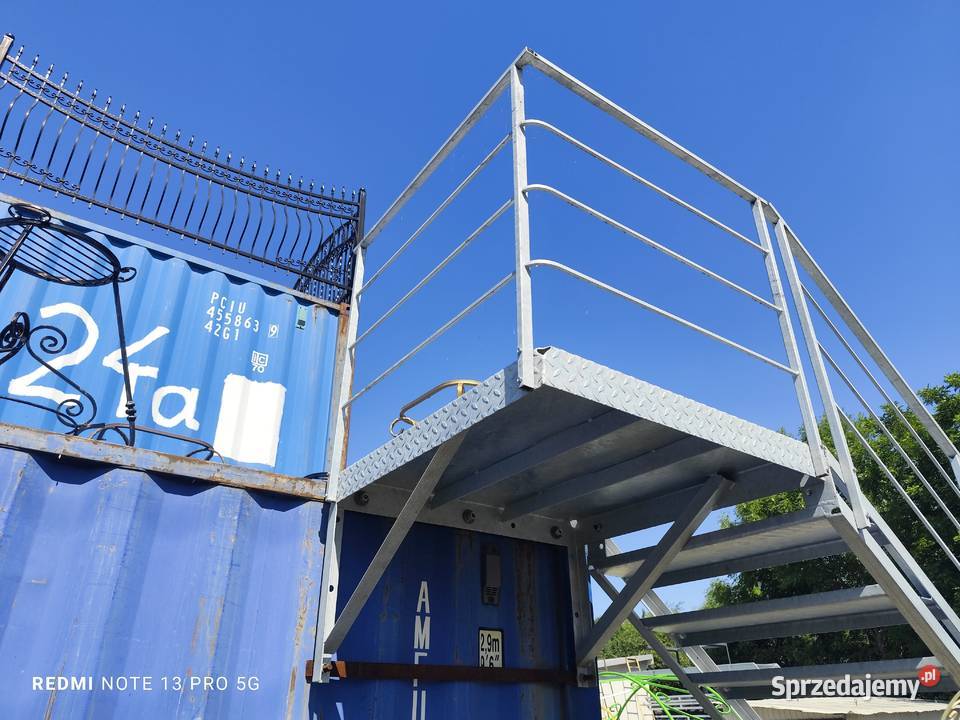 Trap metalowy spocznik balkon Elżbieta