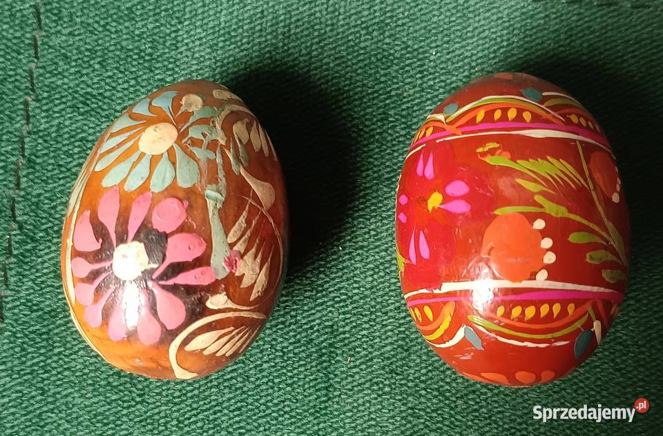 Drewniane pisanki Wielkanocne prl Zbylitowska Góra sprzedam