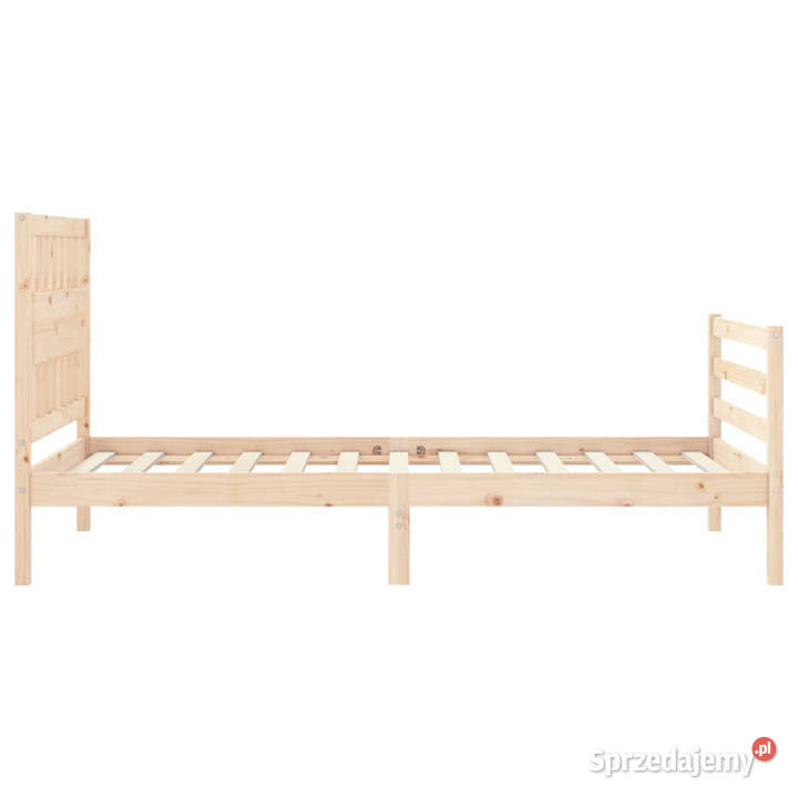 Rama łóżka z wezgłowiem lite drewno 100x200 Łóżka Warszawa