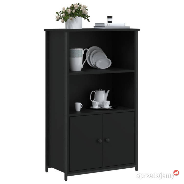 Szafka czarna 62x32x1035 materiał drewnopochodny