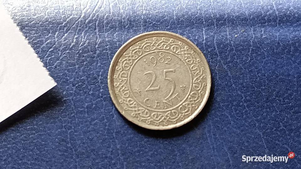Stare monety 25 cent 1982 Surinam Lesko