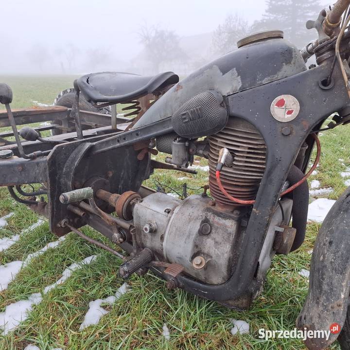 Emw bmw trójkołowiec silnik na chodzie Stoczek Łukowski