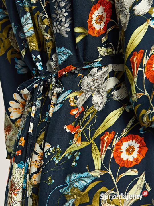 Sukienka Reserved 46 3XL midi w kwiaty kolorowe Spódnice i sukienki zachodniopomorskie Szczecin