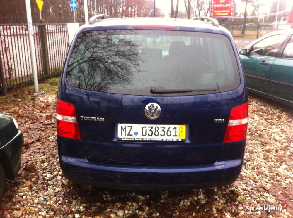 VW TOURAN 19TDI 105 2006r lubuskie Kożuchów