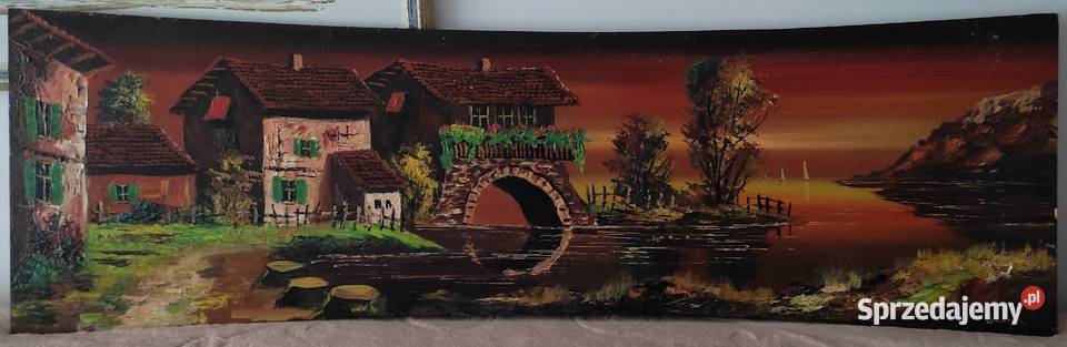 Obraz olejny na płycie Warszawa