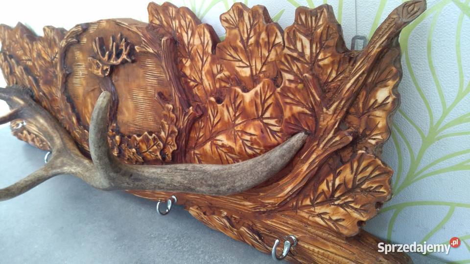 Wieszak z poroża jelenia Potok Górny