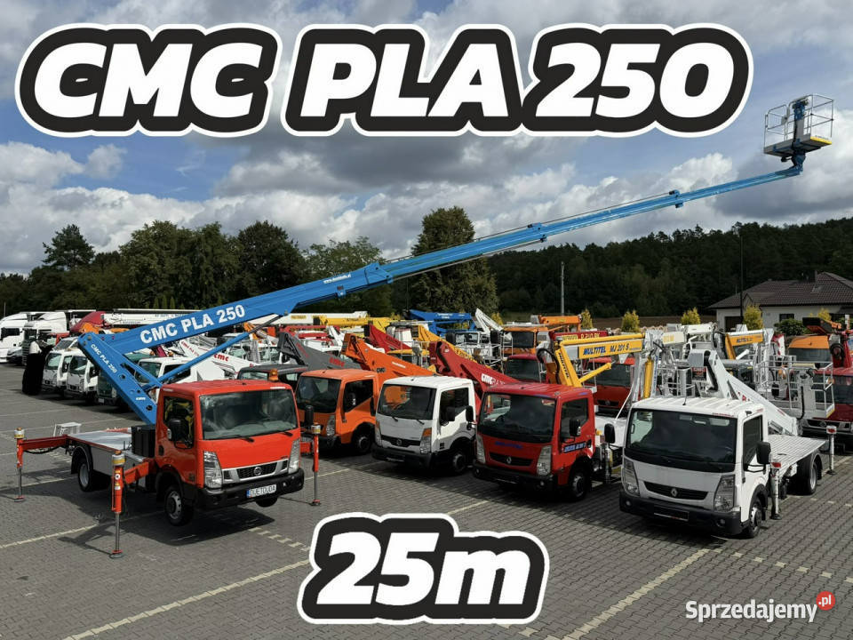 Nissan Cabstar Podnośnik Koszowy 25m CMC PLA 250 Widełki