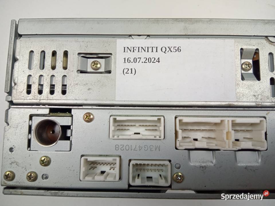 RADIO RADIOODTWARZACZ INFINITI QX56 NISSAN osobowe Pozostałe Nowy Tomyśl
