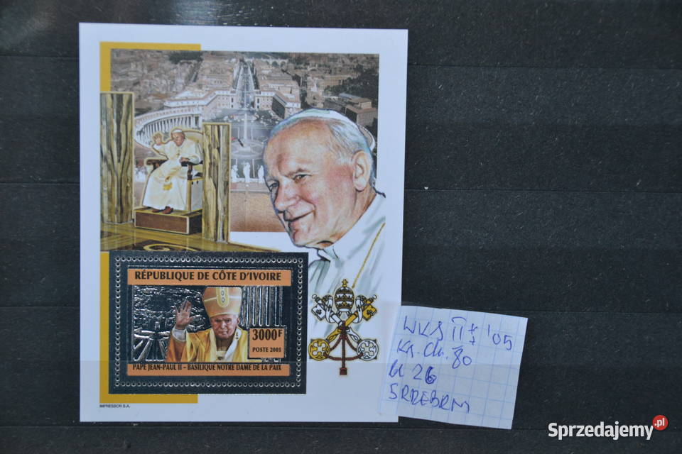 ZnaczkiPapież Jan Paweł II Wybrzeże Kości dolnośląskie Sobótka