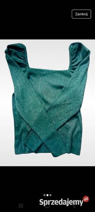 Brokatowy sweterek z pontonkami Zabrze