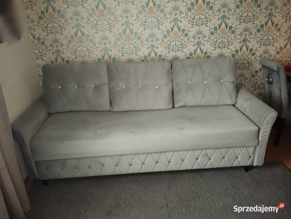 Sofa 235 glamour tapczan kanapa funkcja spania 235cm Sofy i kanapy wielkopolskie Okonek