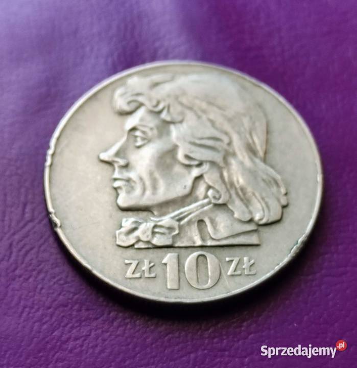 Moneta PRLu 10 ZŁOTYCH 1970 KOŚCIUSZKO Ładna 2 Pruszków
