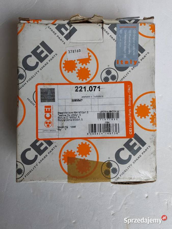 Końcówka drążka kierowniczego CEI 221071 Volvo Łazy