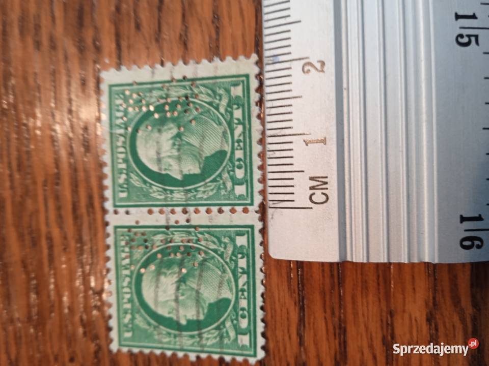 Washington 1 c z perfiną znaczek USA