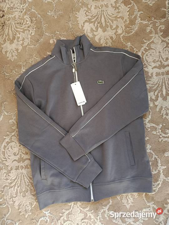 Komplet dresowy Lacoste regular fit szary podlaskie Białystok