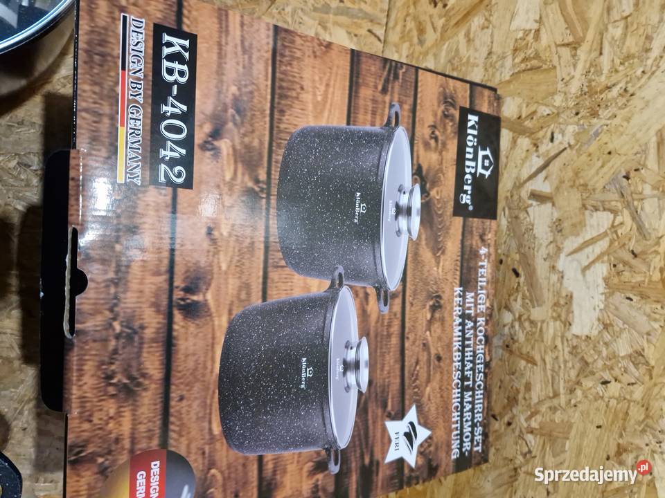 Zestaw garnków KlnBerg ceramiczne 4 el KB4042 Głogowa