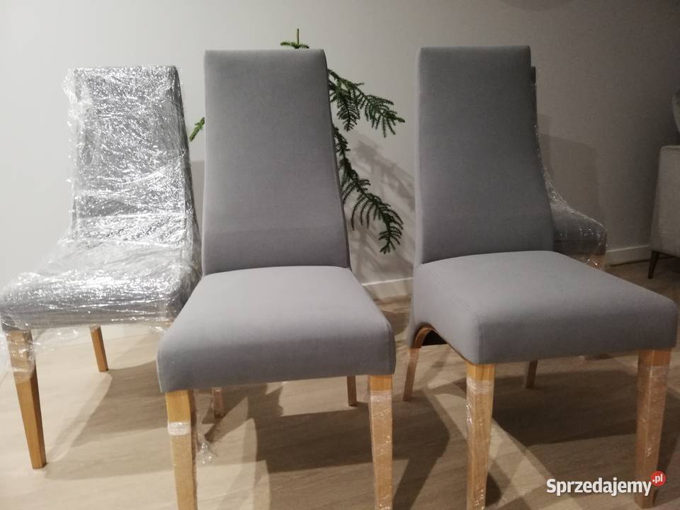 Nowe, nieużywane cztery krzesła tapicerowane