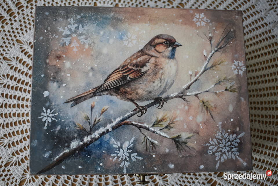 Szkatułka rękodzieło decoupage Rękodzieło Warszawa