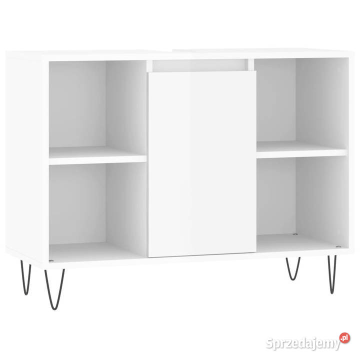 Szafka łazienkowa biała z połyskiem 80x33x60 Warszawa