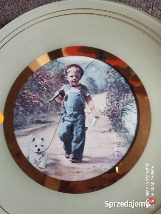 Szklany talerz Z przyjacielem w świat Do Gdańsk sprzedam