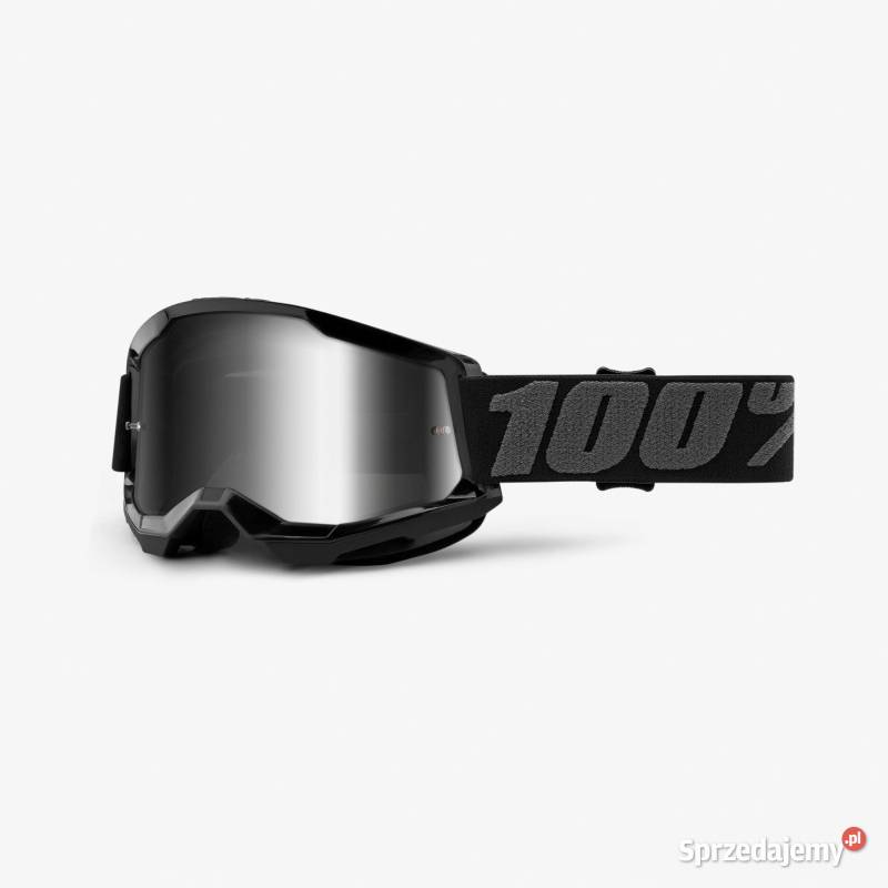 Gogle 100 Procent Strata 2 Black Srebrne lustro śląskie Rydułtowy