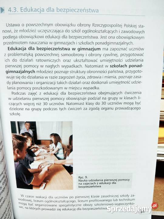 Edukacja bezpieczeństwa żak unikatowe książki Warszawa