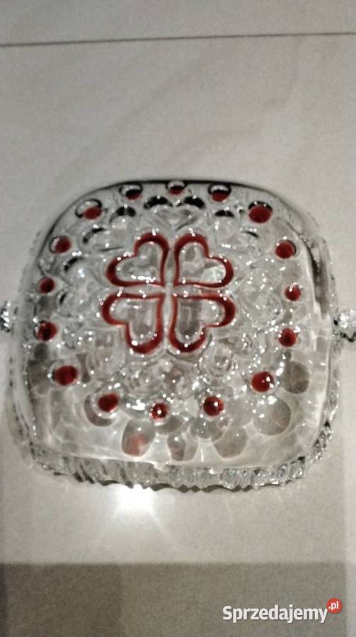Patera Misa Szklana Walther Glass Vintage Nowa Sól
