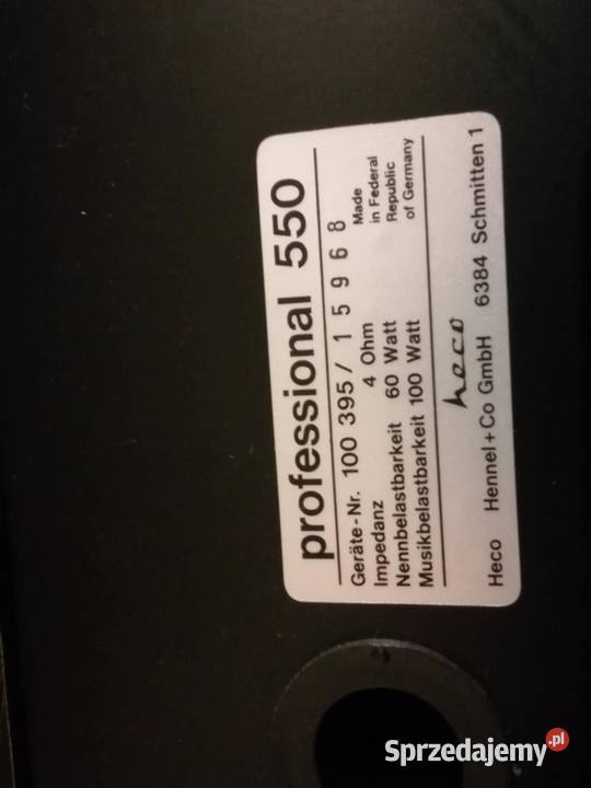 Kolumny Heco Professional 550 Opole Lubelskie