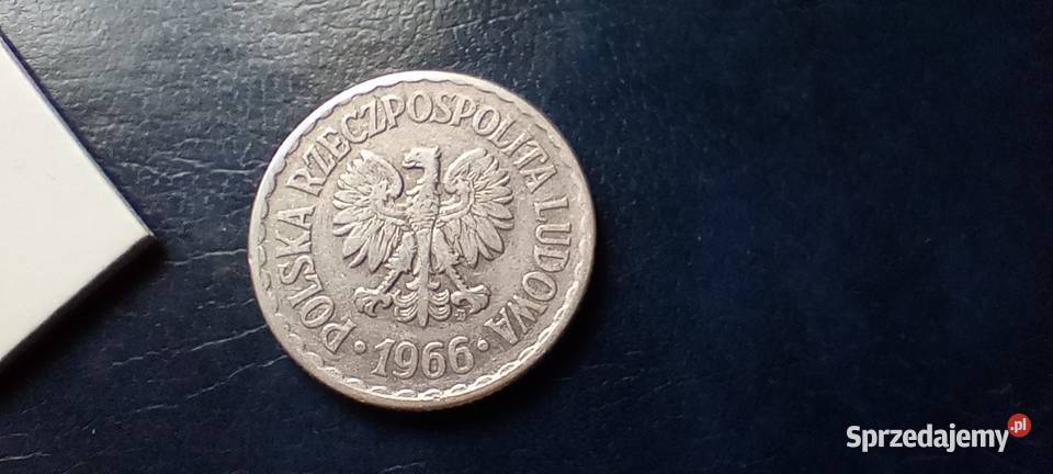 Stare monety 1 złoty 1966 Polska 2 Lesko