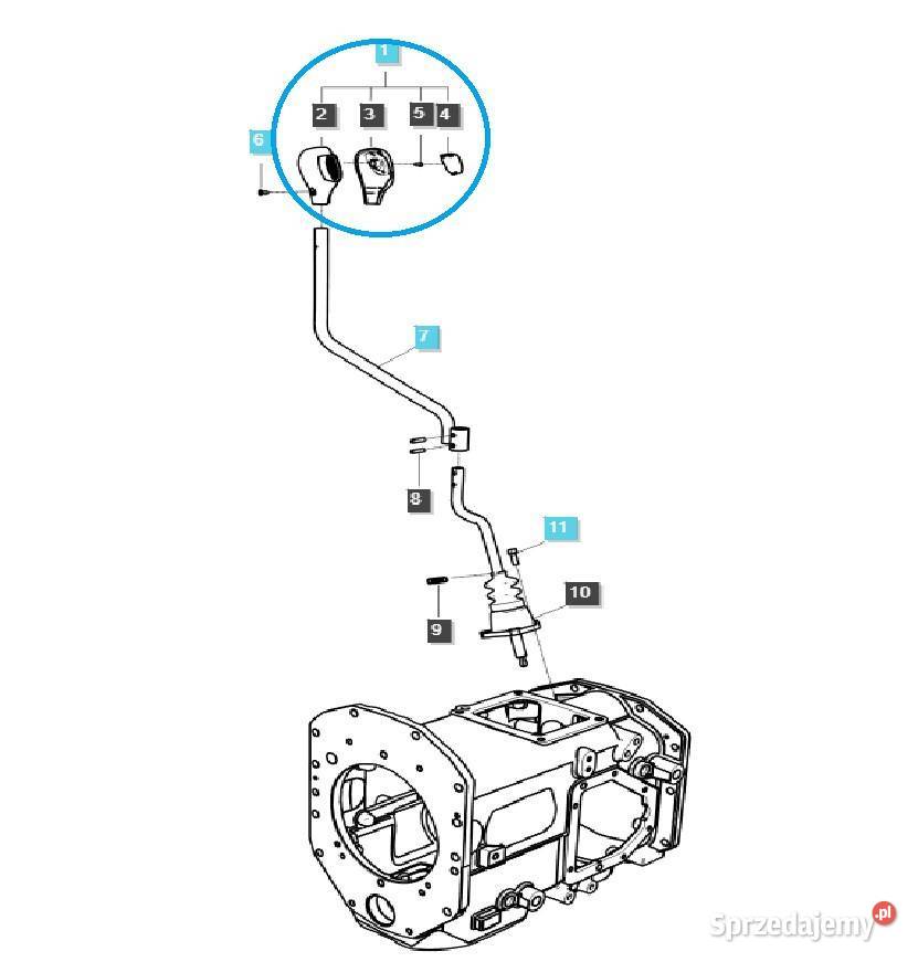 Gałka zmiany napędu TRG293 LS Tractor 40427045 podkarpackie Tajęcina