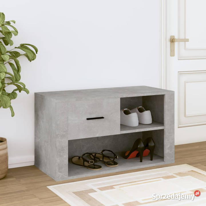 Szafka na buty szarość betonu 80x35x45 WM816756 Warszawa