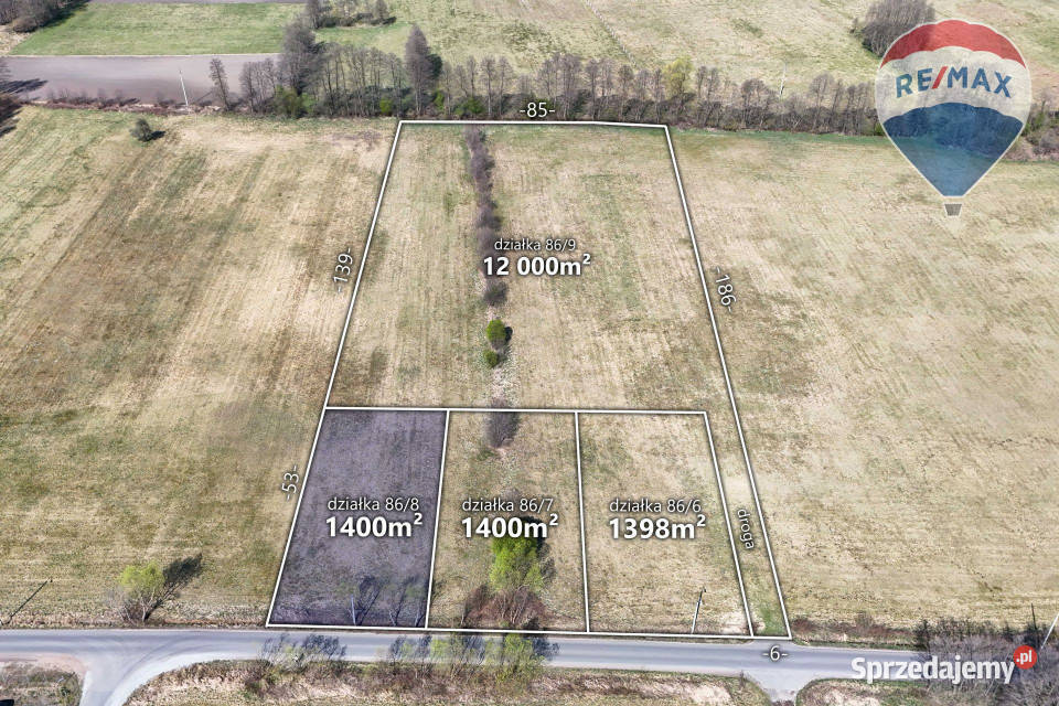 Działka 1400 m2 z warunkami zabudowy gmWłocławek Ładne