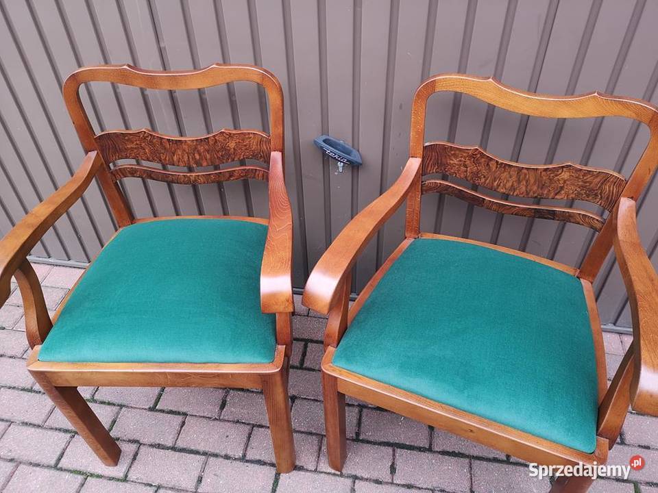 Stary Fotel Krzesło ARTDECO Gabinetowy Antyk Swarzędz