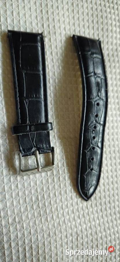 Pasek armani do zegarka emporio czarny skórzany Zegarki i Biżuteria Konstancin-Jeziorna sprzedam