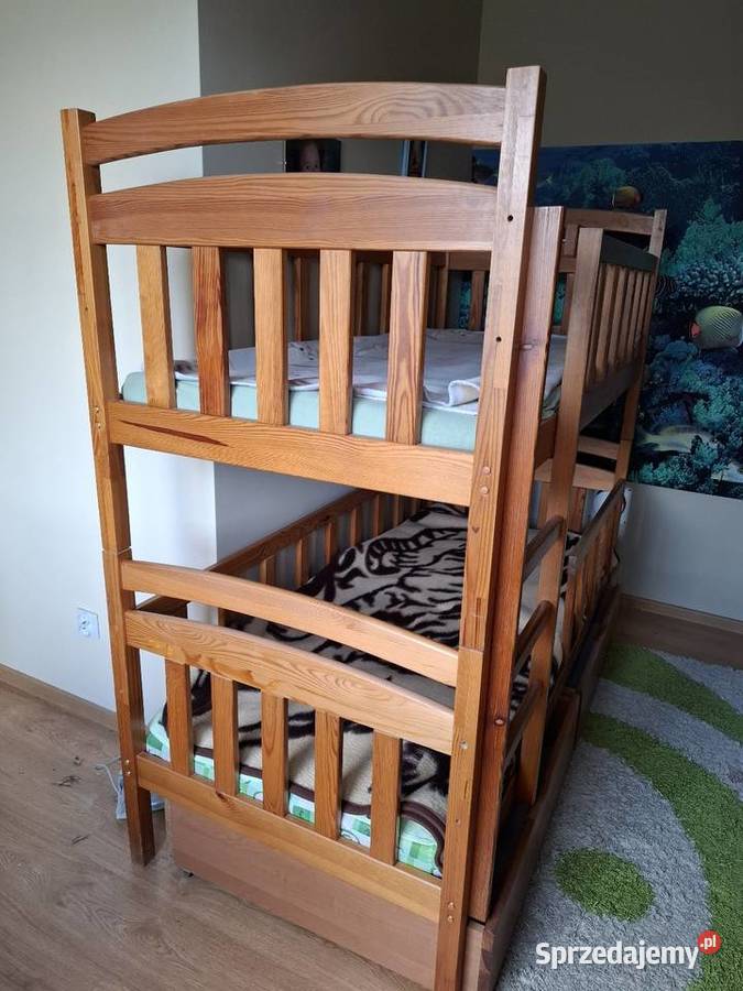 Używane łóżko piętrowe materac 180x80 Zasieki