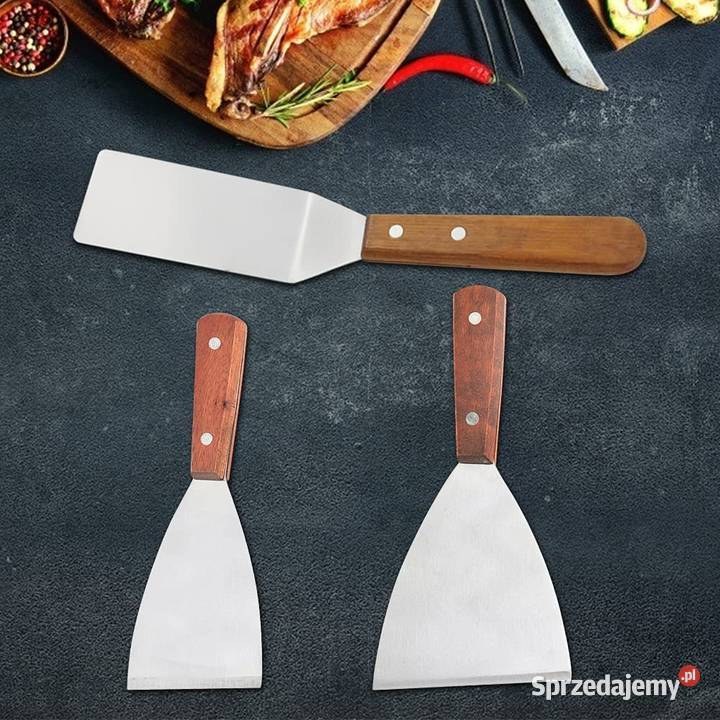 Szpatułki 3 do grilla ze stali nierdzewnej Zamość