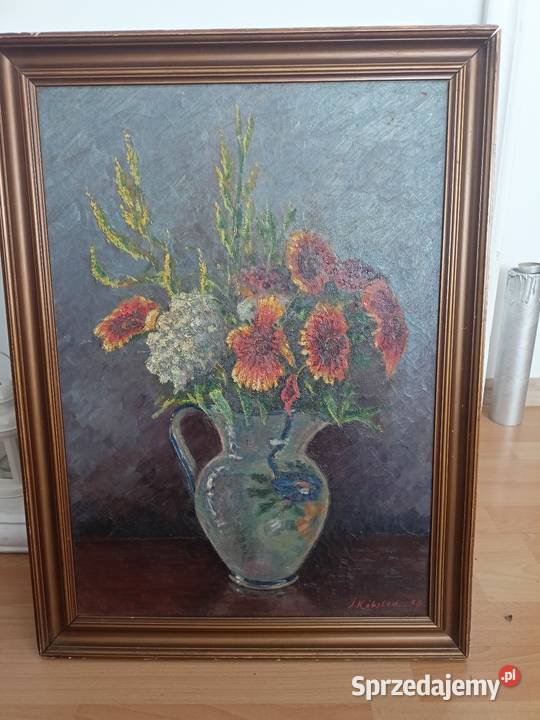 Obraz olejny 1936 Kbsted orginał warmińsko-mazurskie Szczytno