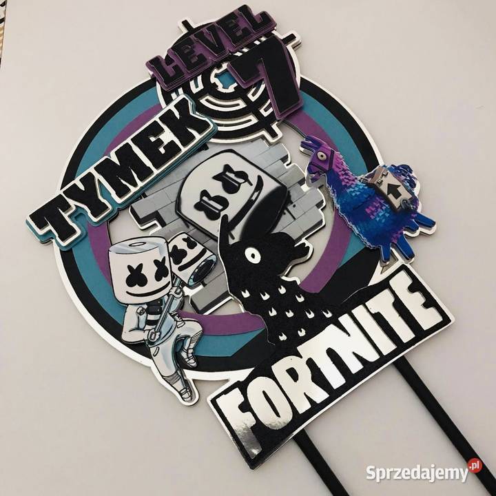 Topper gra fortnite dekoracja na tort nie Nowy Sącz sprzedam