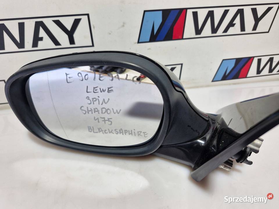 BMW 3 E90 E91 LCI LUSTERKO LEWE 3PIN SHADOW sprzedam