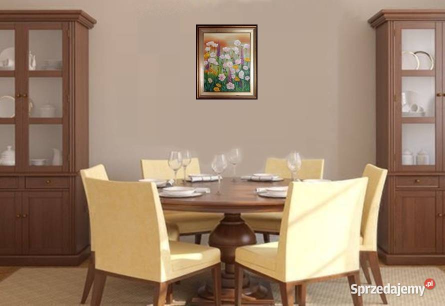 Obraz olejny Łączka lubelskie