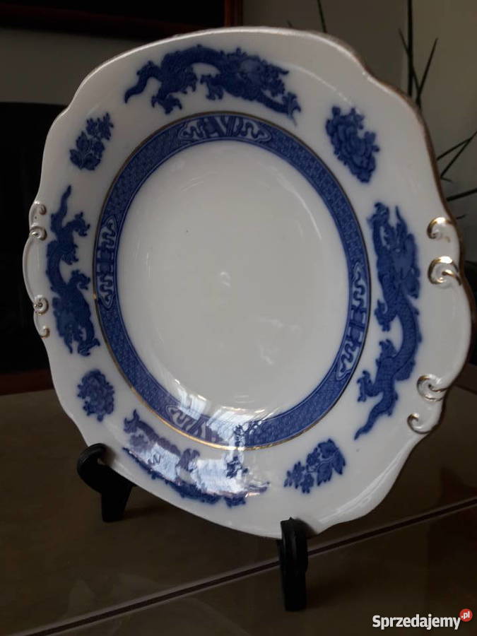 Antyk talerz porcelanowy CAULDON Anglia Janów Lubelski