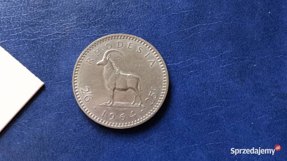 Stare monety 2 12 szyling 1964 Rodezja Lesko