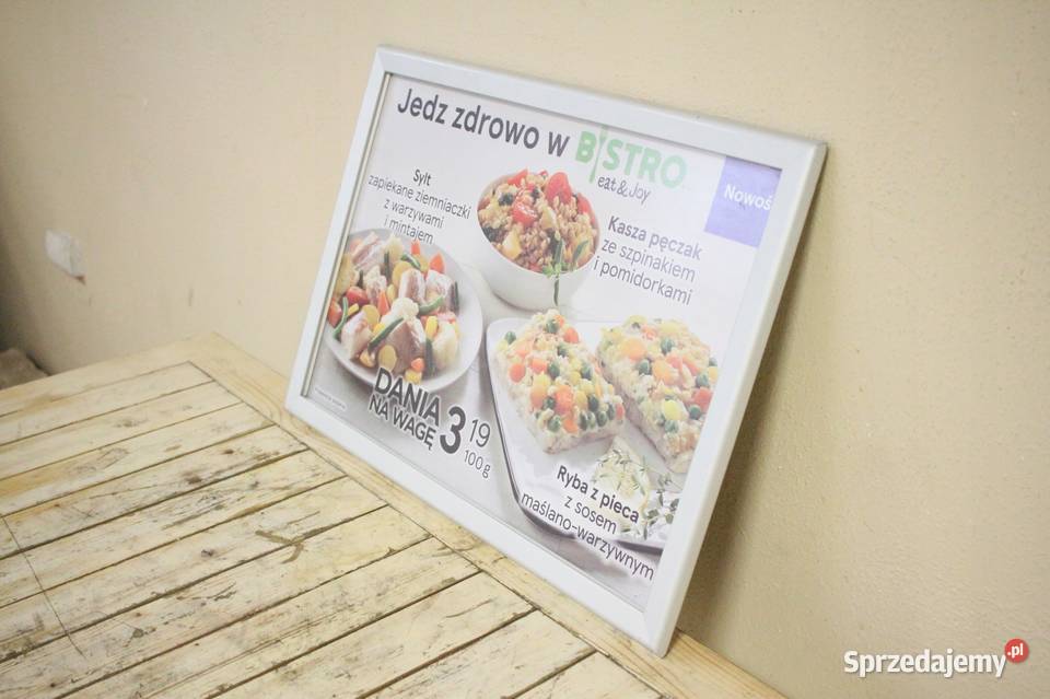 RAMKA ALUMINIOWA zatrzaskowa reklamowa 64x46 Góra