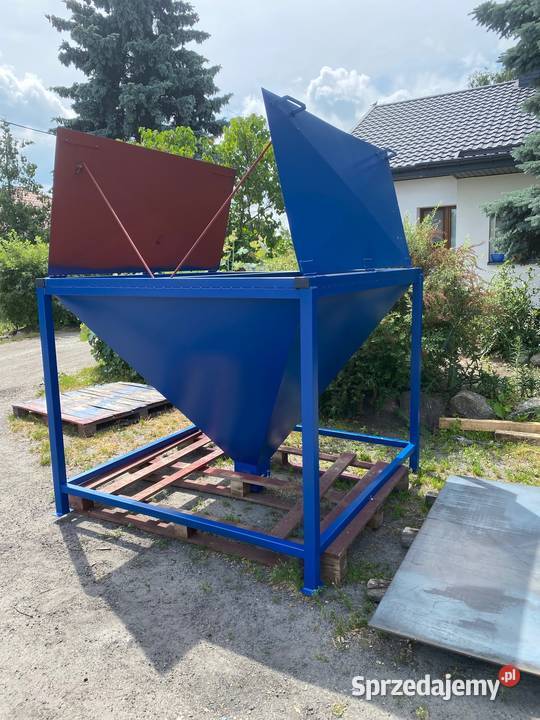 Kosz zasypowy Bufor przyjęciowy do big bag Magazynowanie Niedrzew Pierwszy sprzedam