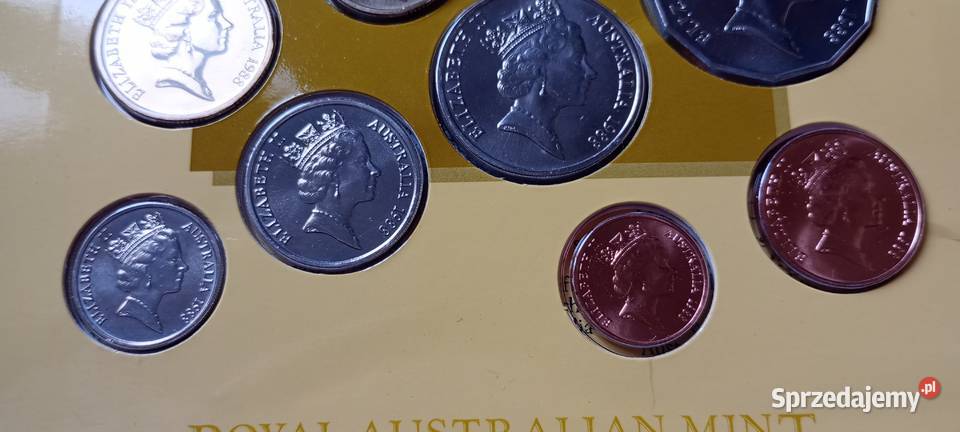 Stare monety 1988 set Australia stan menniczy