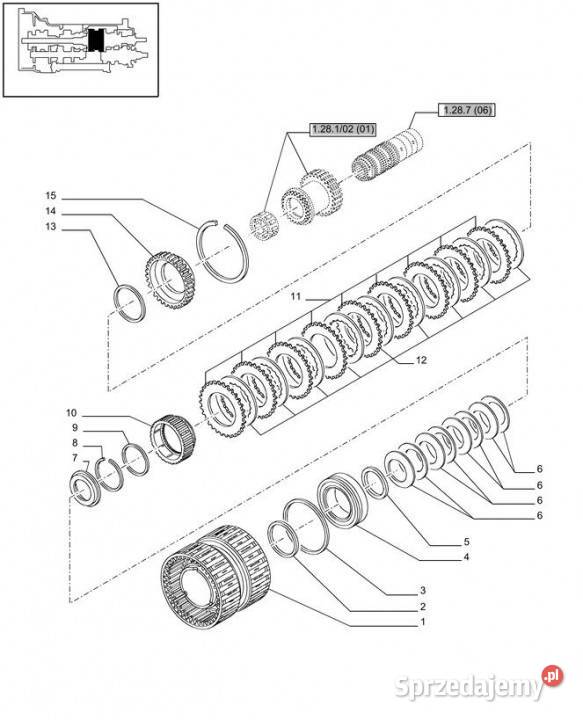 Holland T6010 T6090 T6070 Obudowa sprzęgła Jastrzębniki sprzedam