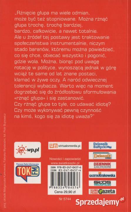 CO Z TĄ POLSKĄ POLSKA GŁUPCZE 2x Tomasz Lis Proza i poezja