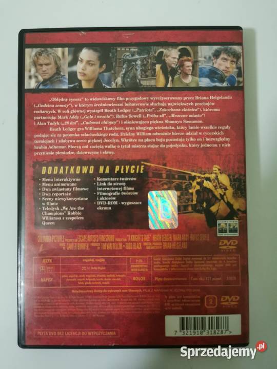 Obłędny Rycerz DVD film pełne Kraków